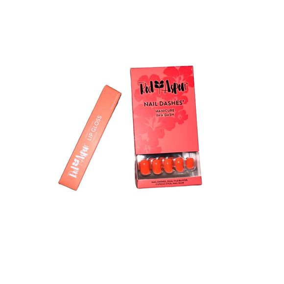 Red Aspen Makeup New Red Aspen Nail Dash And Lip Gloss Set Poshmark